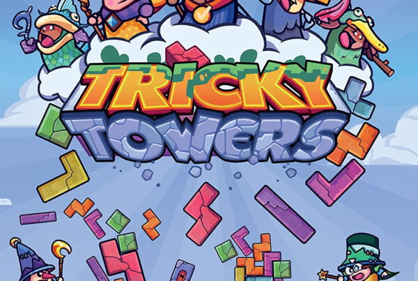 Tricky Towers logo, on the Game Drive Marketing website.